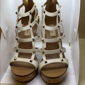 Authentic Valentino receipt, picture, included elegant cage spikes cork heels